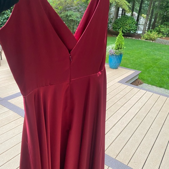Cinderella Devine, long red dress with straps, Large NWOT - Picture 8 of 12